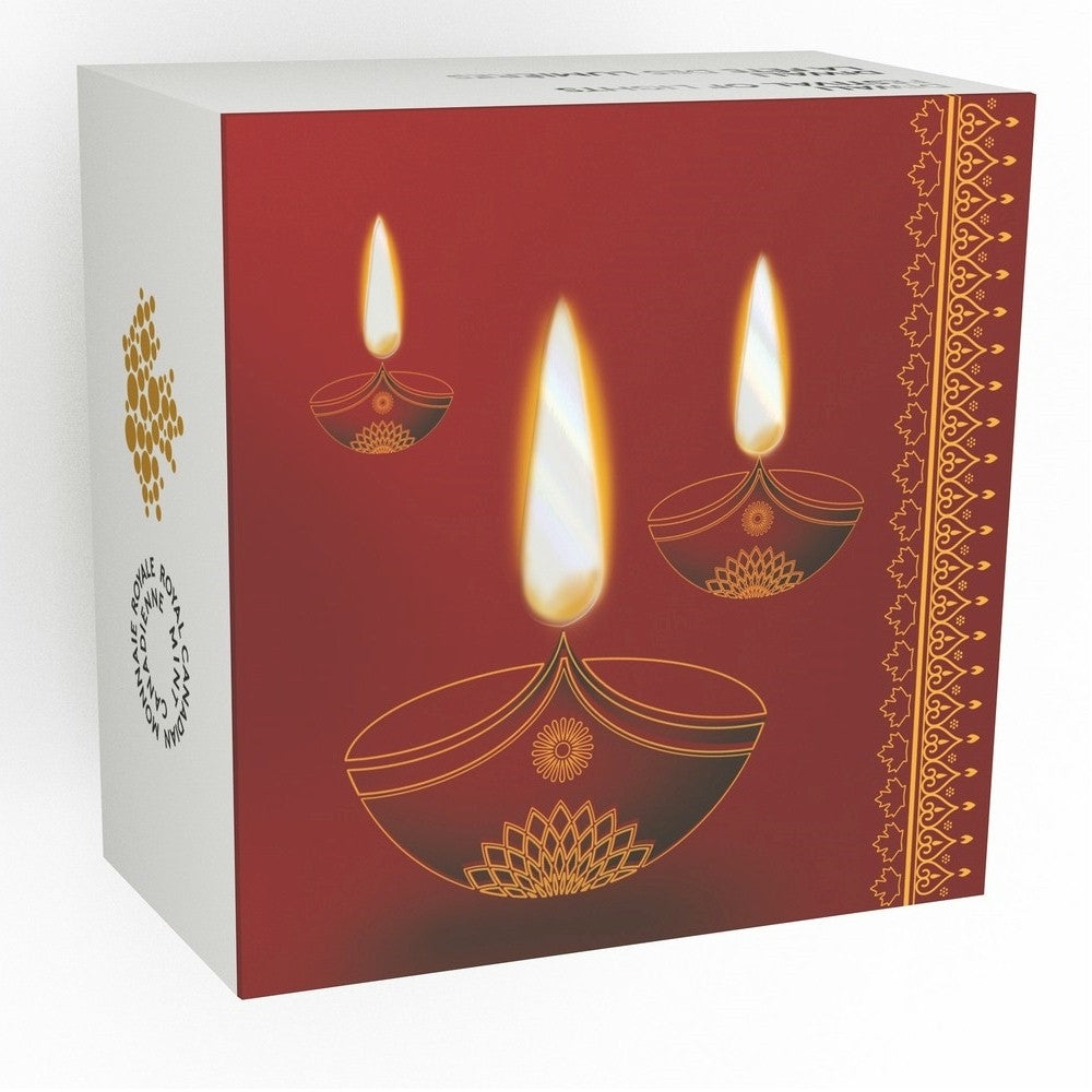 2015 Canada 25-cent Diwali: Festival of Lights Pure Gold (No Tax)