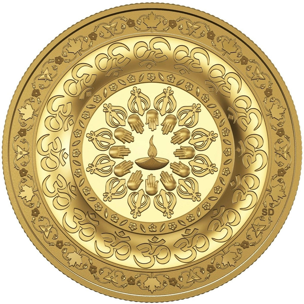 2015 Canada $200 Diwali Festival of Lights Pure Gold Coin (No Tax)