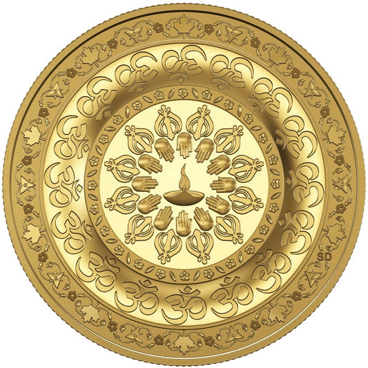 2015 Canada $200 Diwali Festival of Lights Pure Gold Coin (No Tax)