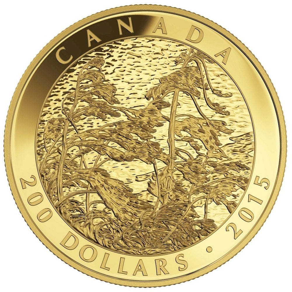 2015 Canada $200 Pine Island Georgian Bay - Tom Thompson Gold (No Tax)