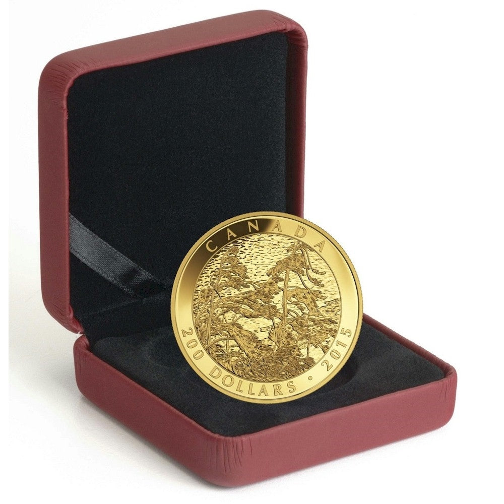 2015 Canada $200 Pine Island Georgian Bay - Tom Thompson Gold (No Tax)