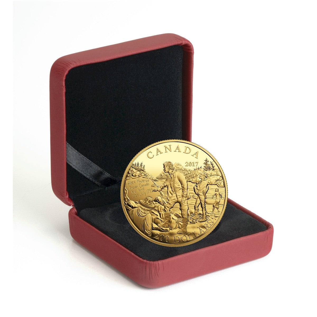 2017 $200 Great Canadian Explorers - Alexander Mackenzie Pure Gold (No Tax)