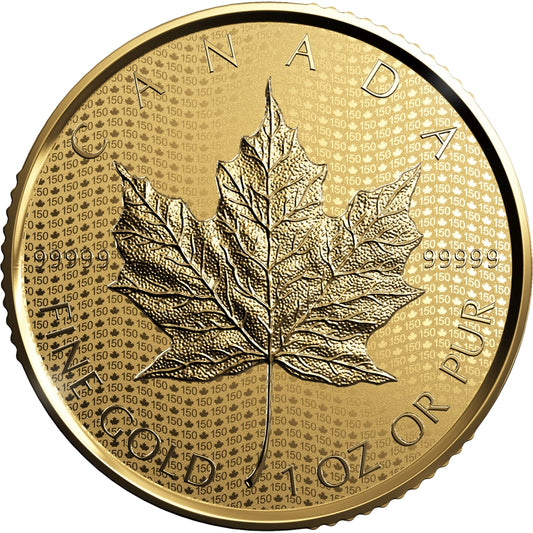 2017 $200 Canada 150 Iconic Maple Leaf 1oz. Pure Gold (No Tax)
