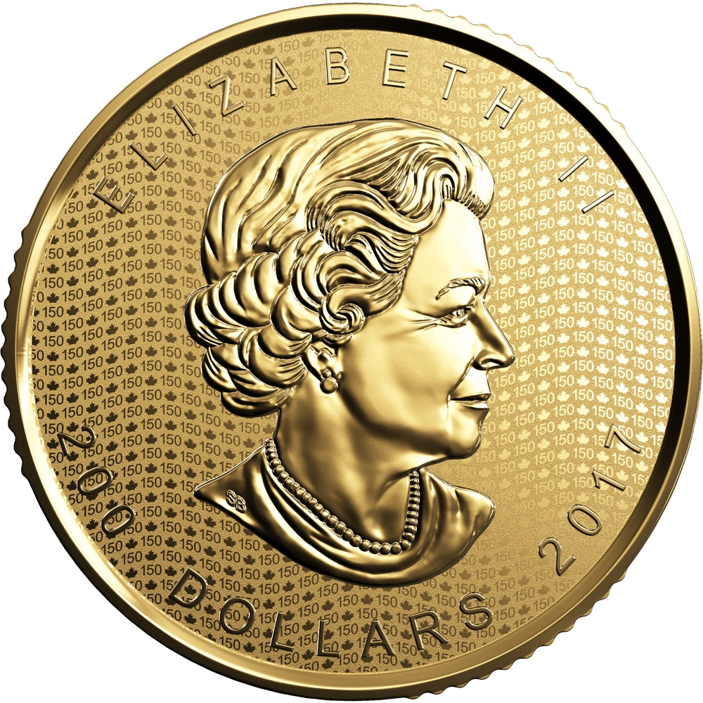 2017 $200 Canada 150 Iconic Maple Leaf 1oz. Pure Gold (No Tax)