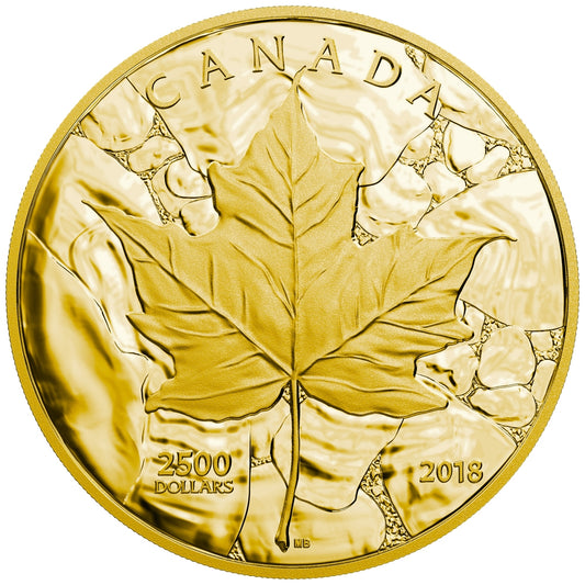 2018 Canada $2,500 Gold Kilo - Sugar Maple Majesty (TAX Exempt)