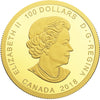 2018 Canada $100 Frog Reveals A Gift 14k Gold Coin