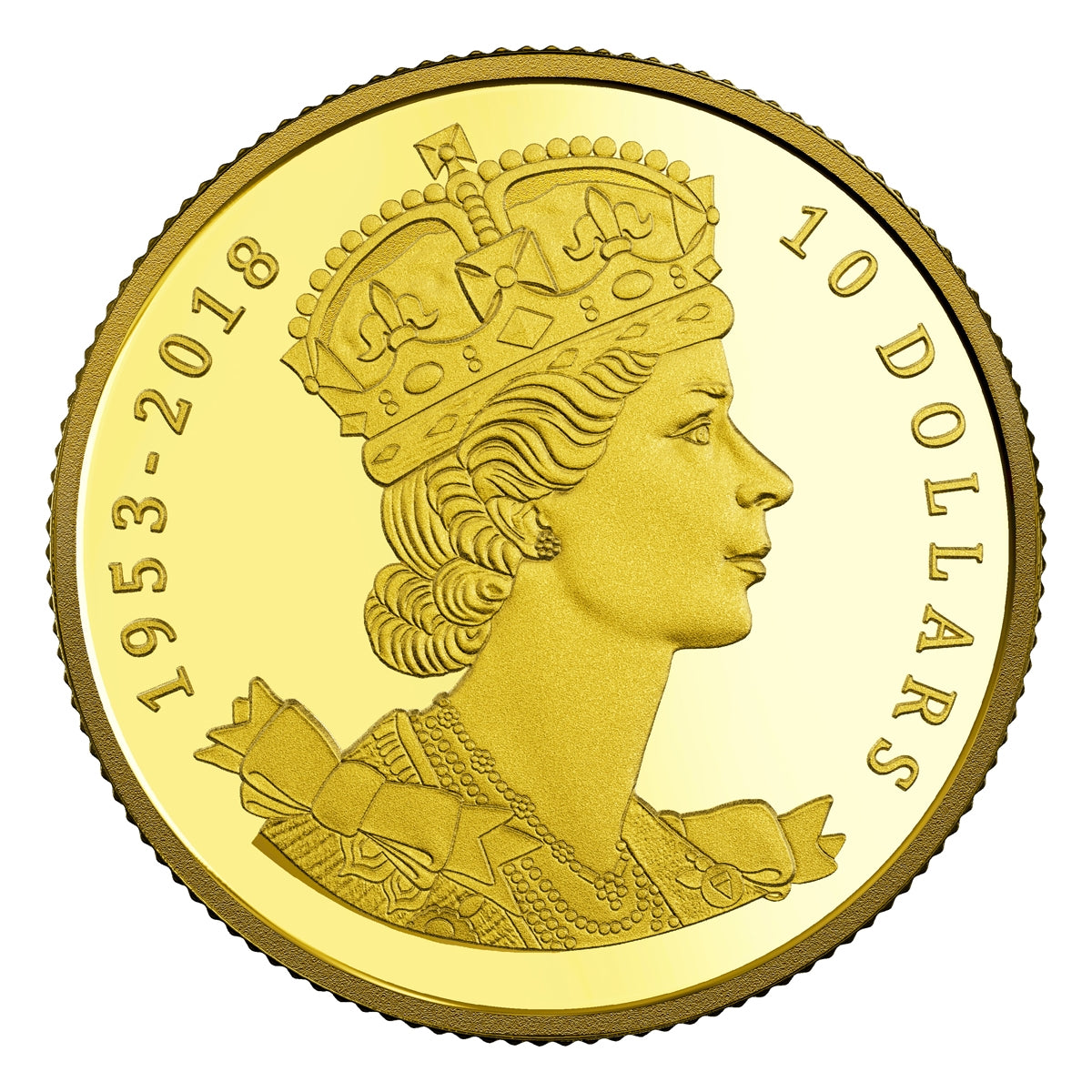 2018 Canada $10 65th Anniversary Coronation of Queen Elizabeth II Pure Gold (No Tax)