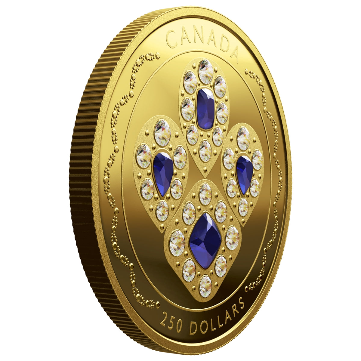2019 Canada $250 Her Majesty Queen Elizabeth II's Sapphire Tiara Pure Gold (No Tax)