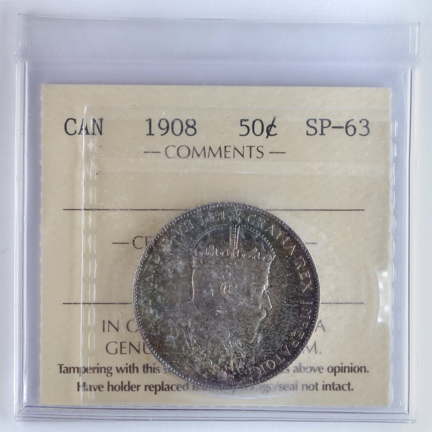 RARE 1908 Canada Specimen Set ICCS Certified SP63 & SP64 - Only 1,000 Minted!