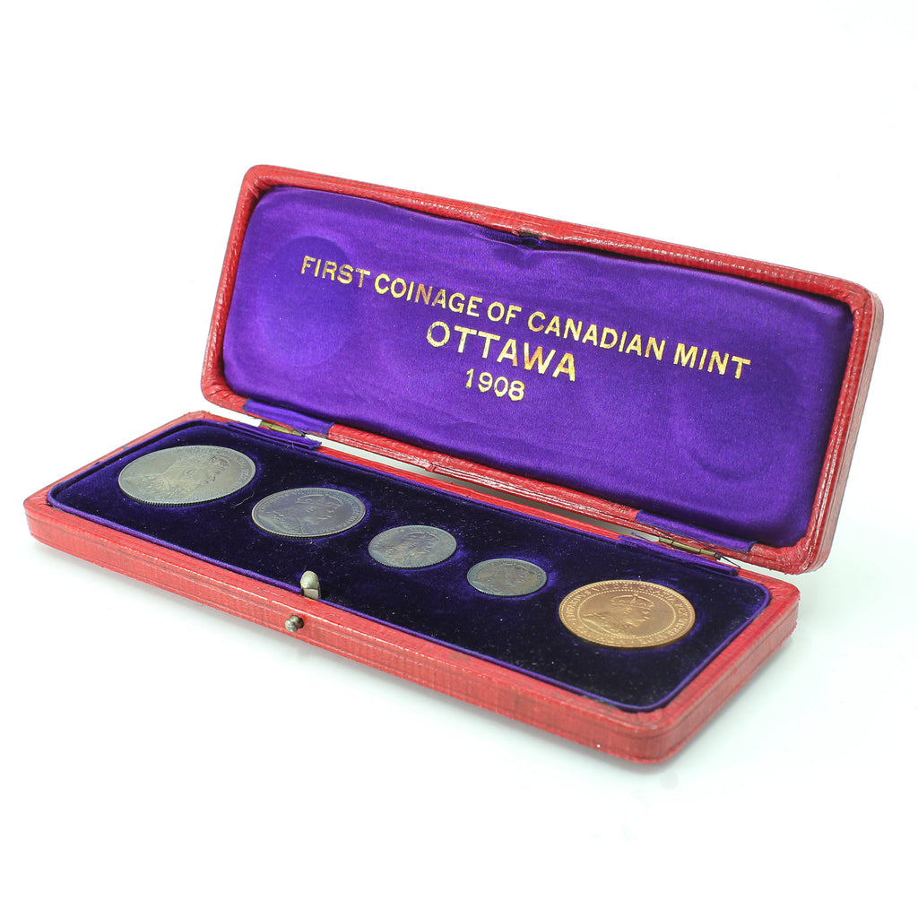 1908 Coin Set RARE 1908 Canada Specimen Set in Original Case - Only 1,000 Minted ...
