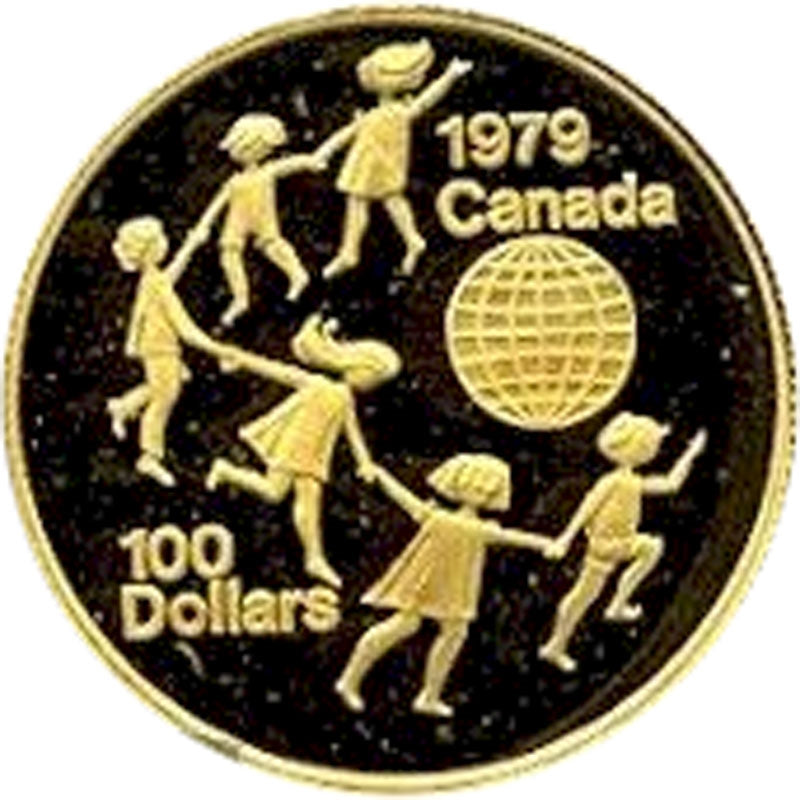 1979 Canada $100 International Year of the Child 22K Gold Coin