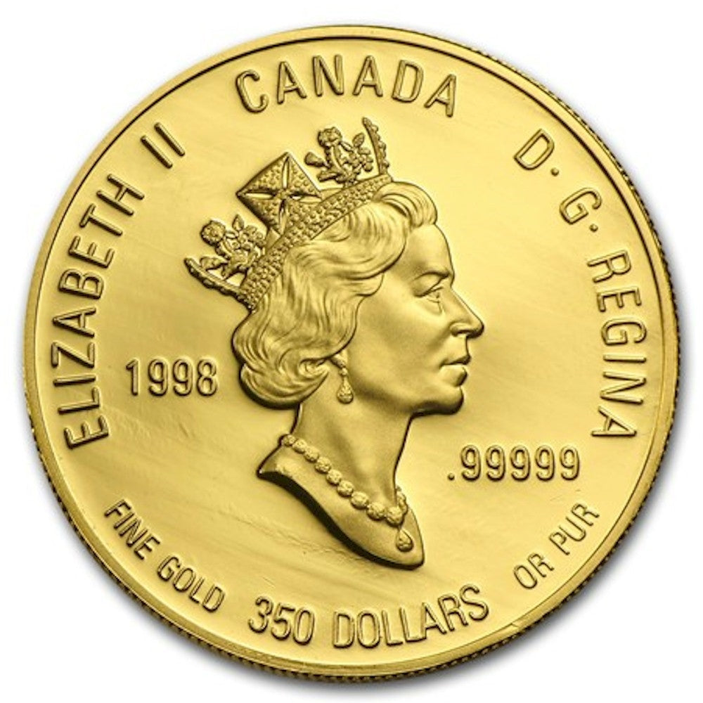 1998 Canada $350 24K 90th Anniversary of the RCM Pure Gold Coin (No Tax)