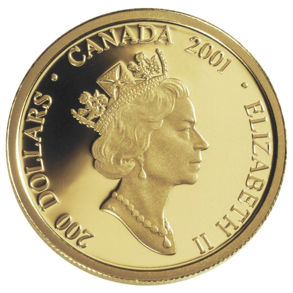 2001 Canada $200 Cornelius Kreighoff 22K Gold Coin