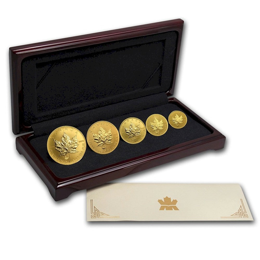2001 Canada Viking Privy Mark Gold 5-Coin Set