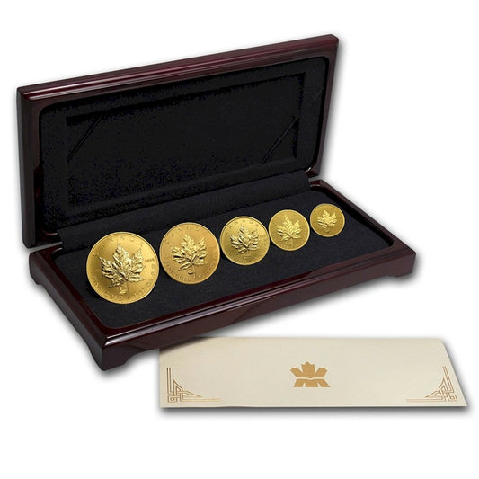 2001 Canada Viking Privy Mark Gold 5-Coin Set
