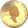 2002 Canada $350 The Wild Rose - Alberta Pure Gold (No Tax)