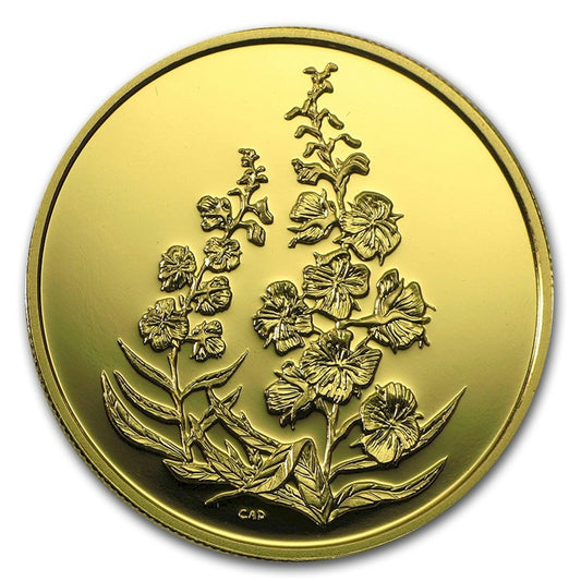 2004 Canada $350 The Fireweed - Yukon Territories Pure Gold Coin (No Tax)