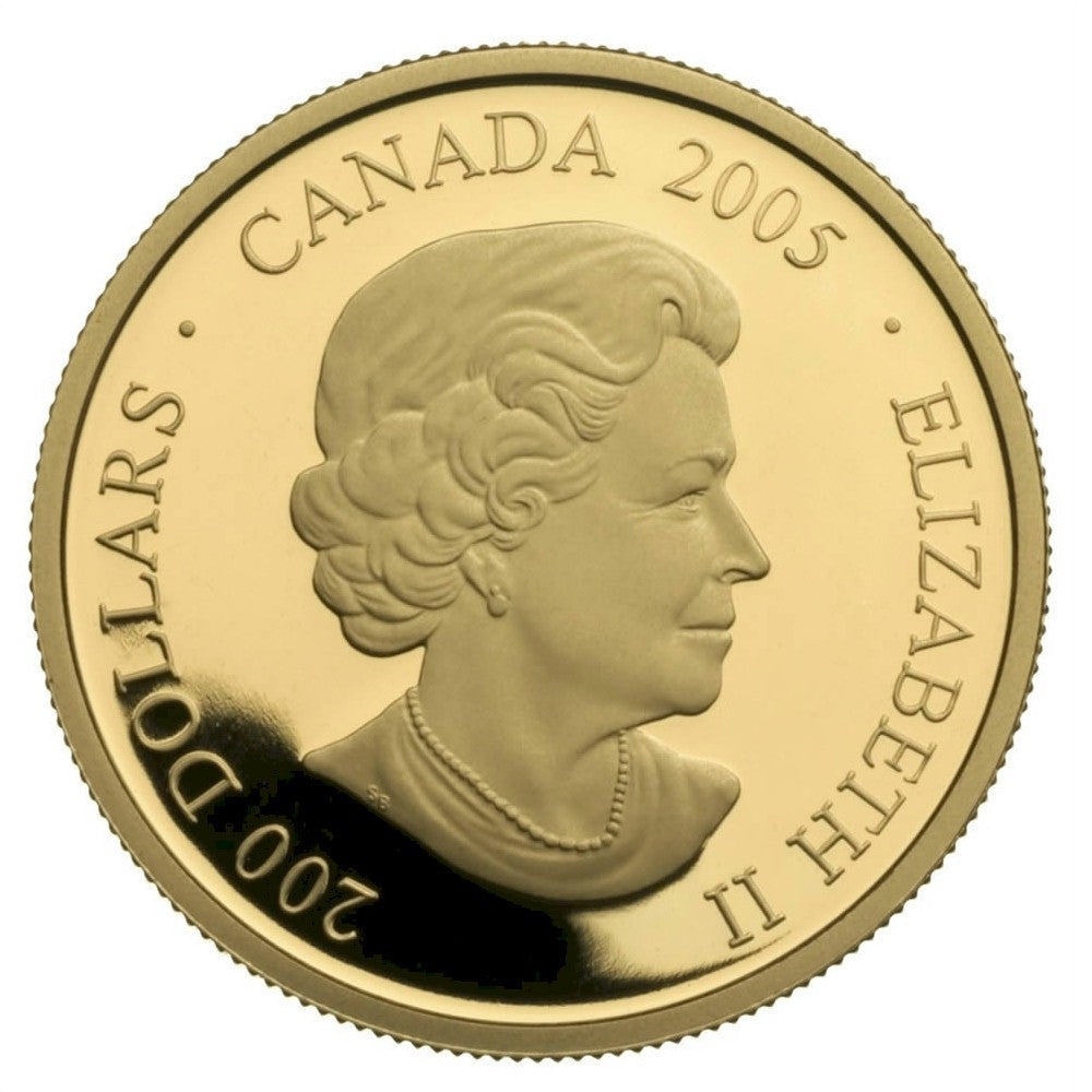 2005 Canada $200 Fur Traders 22K Proof 22K Gold Coin