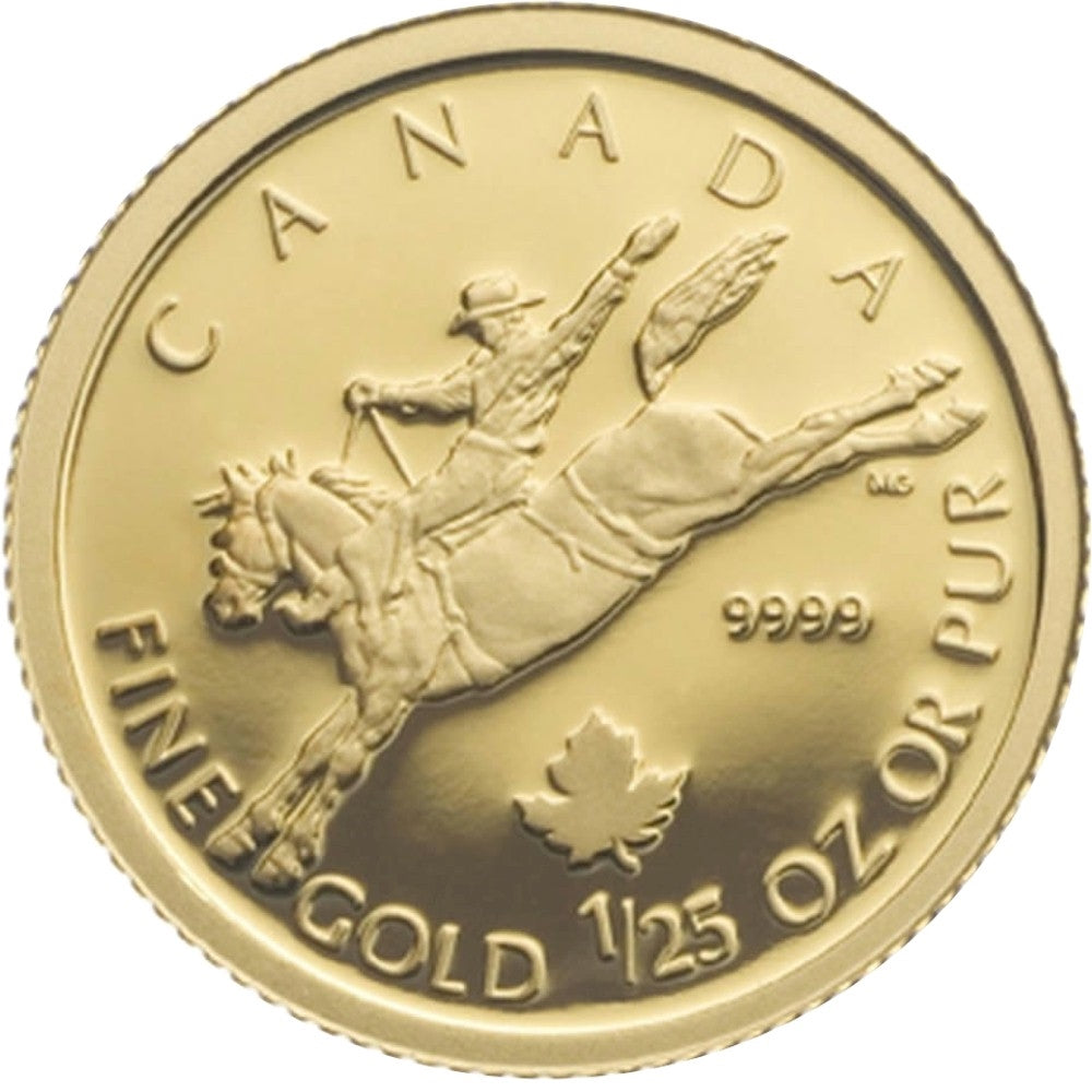 RDC 2006 Canada 50-cent 1/25oz. Fine Gold Cowboy (No Tax) impaired