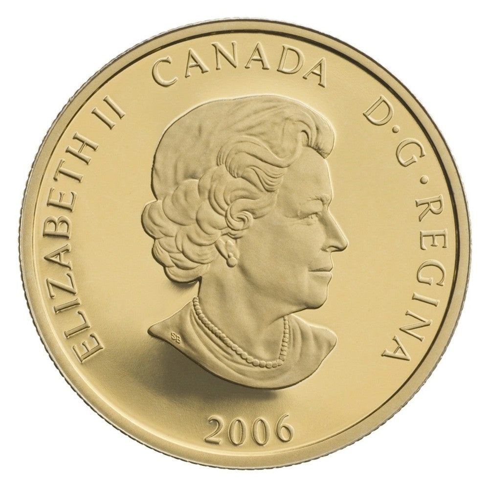 2006 Canada $100 75th Game of Hockey 14K Gold Coin