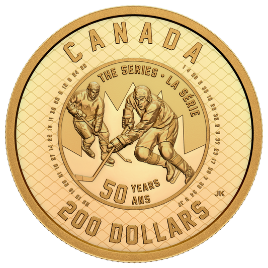 2022 Canada $200 50th Anniversary of the Summit Series Pure Gold (No Tax)