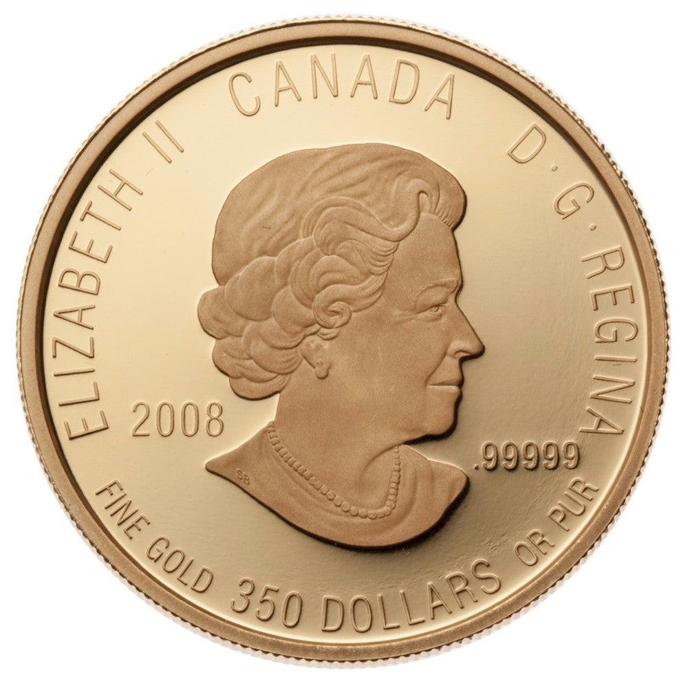 2008 Canada $350 Purple Saxifrage Pure Gold Coin(TAX Exempt)