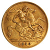 Great Britain 1910 Gold 1/2 Sovereign Almost Uncirculated (AU50)