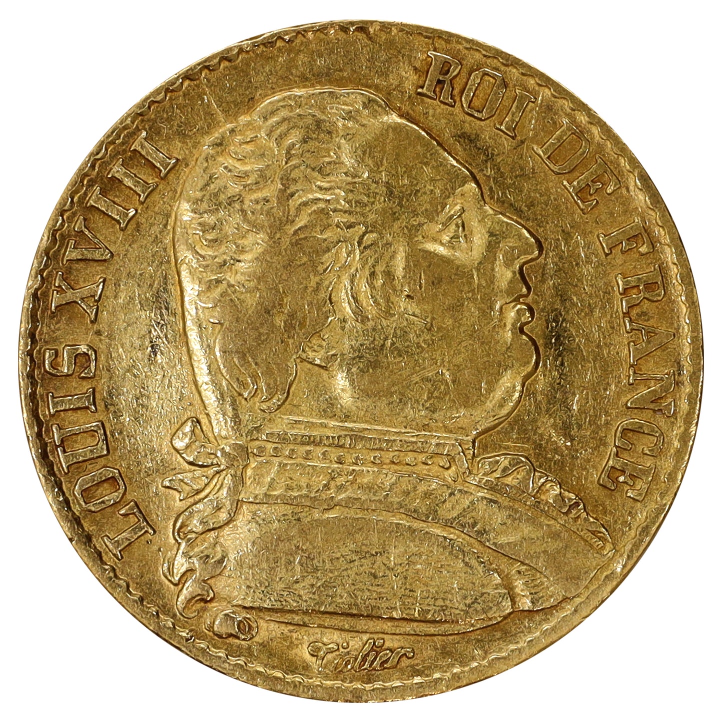 France 1814A Gold 20 Francs EF-AU (EF45)