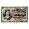 USA 1863 10 Cent Note, FR #1257, VF-EF