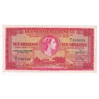 Bermuda 1957 10 Shilling Note, Pick #19b, EF
