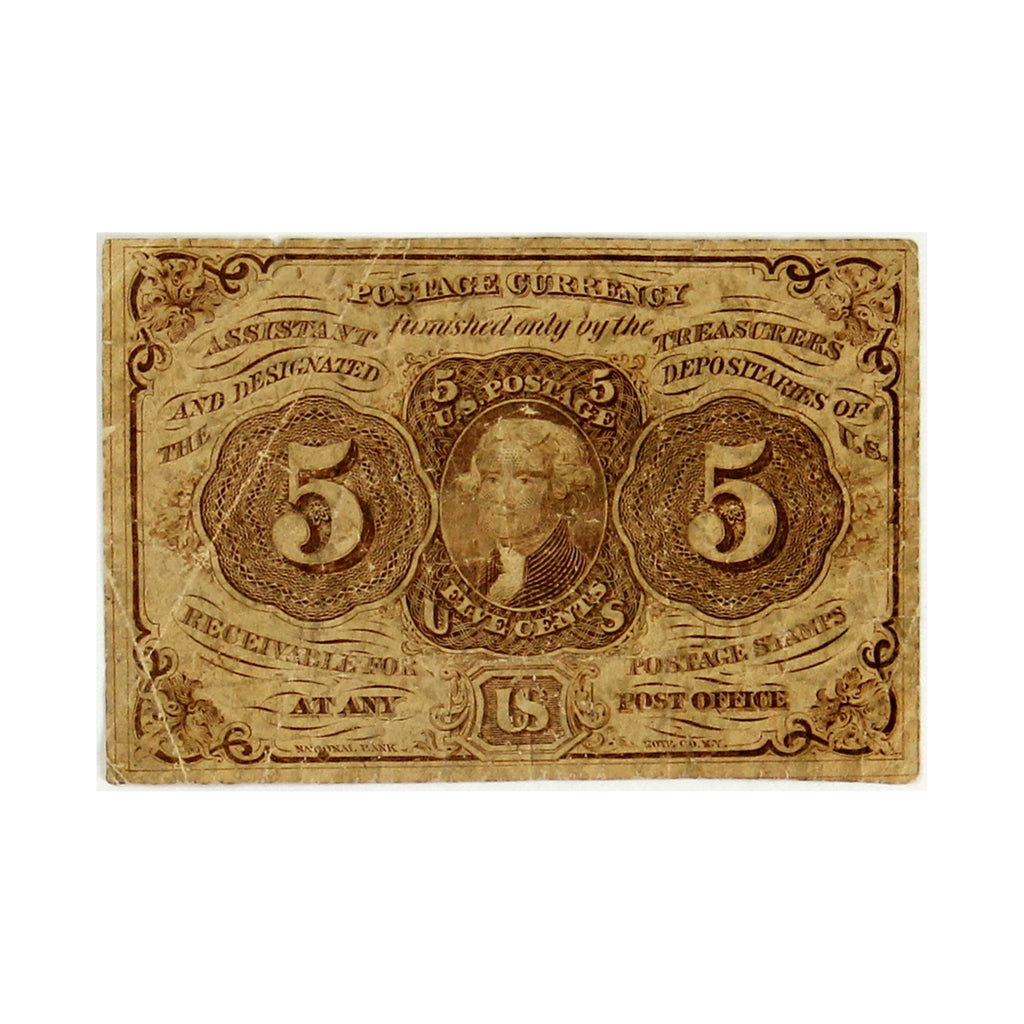 USA 1862 5 Cent Note, FR #1230, VF