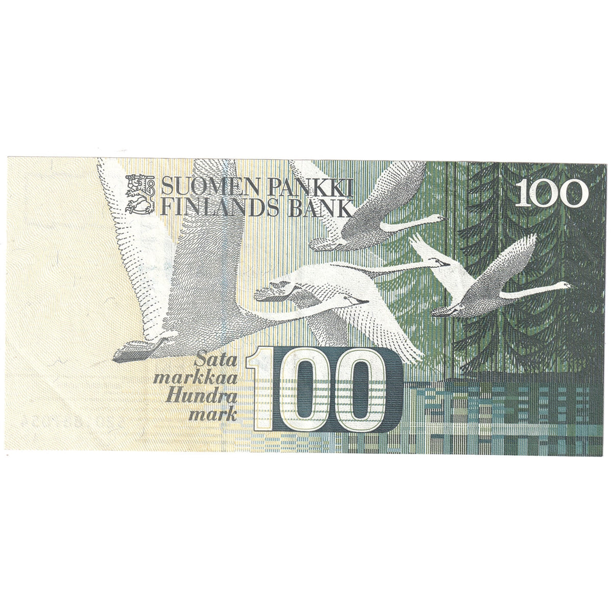 Finland 1986 100 Markkaa Note, Pick #119 Litt. A, VF-EF