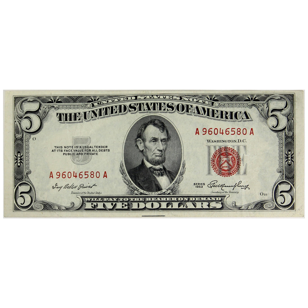 USA 1953 $5 Note, FR #1532, VF-EF