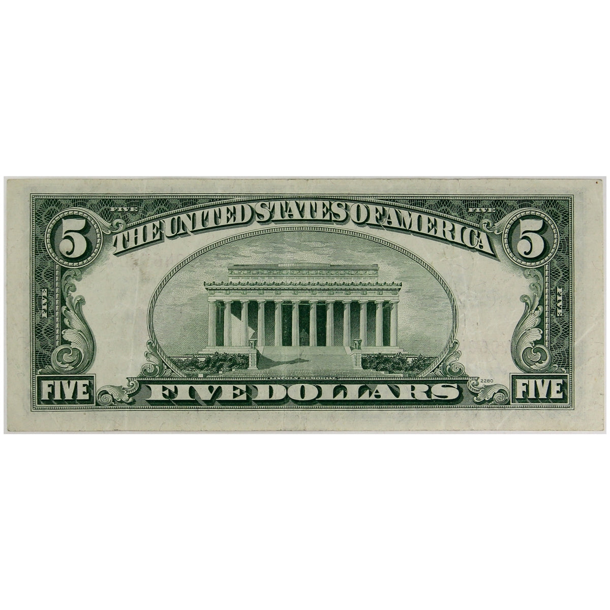 USA 1953 $5 Note, FR #1532, VF-EF