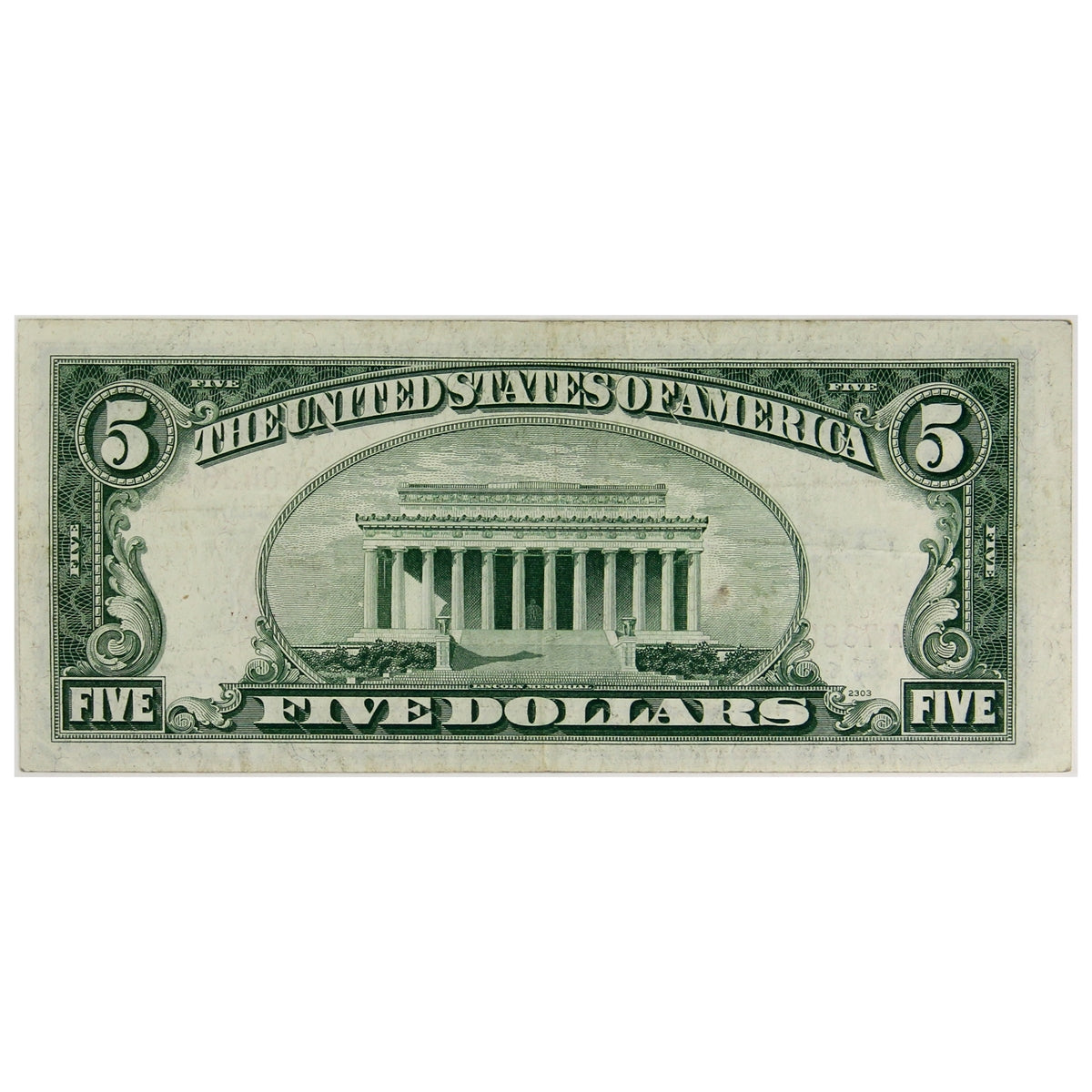USA 1953 $5 Note, FR #1532, VF