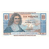 St. Pierre & Miquelon 1950-60 10 Francs Note, Pick #23, UNC