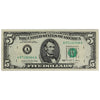 USA 1988 $5 Note, FR #1979A, AU-UNC