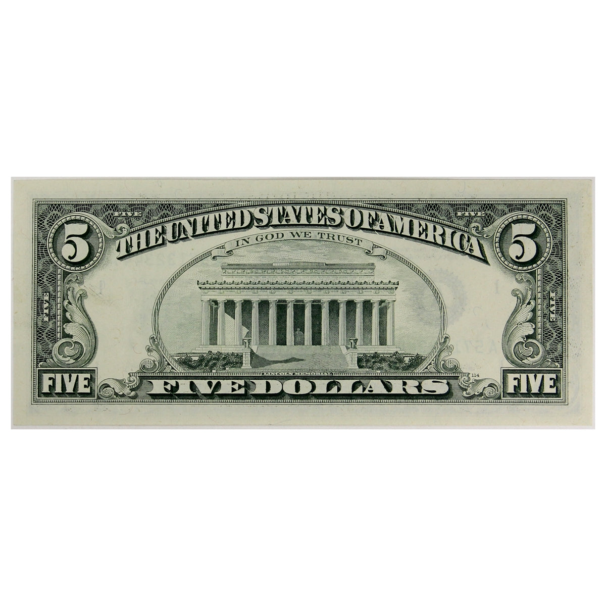 USA 1988 $5 Note, FR #1979A, AU-UNC