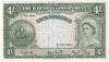 Bahamas 1953 4 Shilling Note, Pick #13d, VF-EF