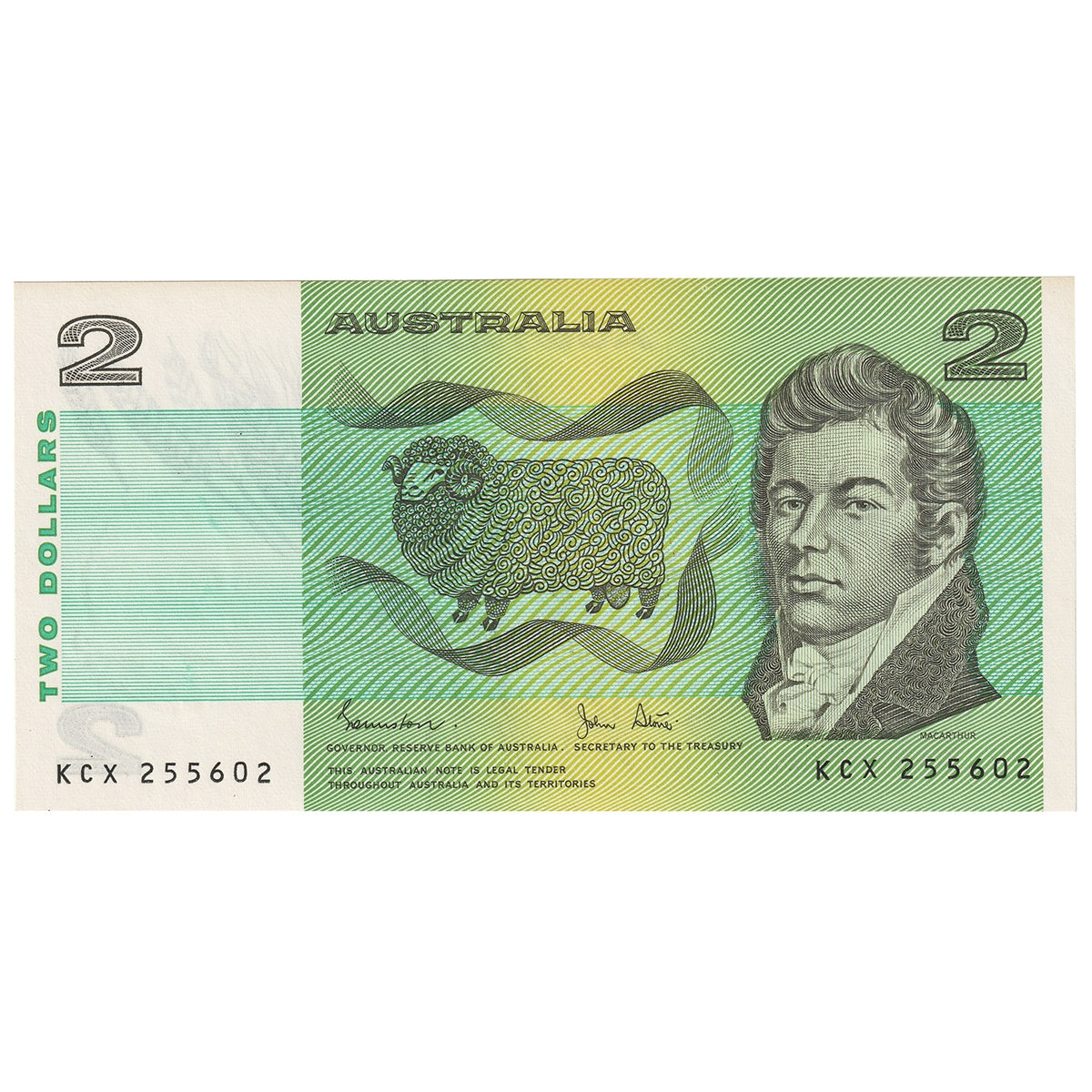 Australia 2 Dollar Note, Pick #43d, UNC