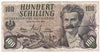 Austria 1960 100 Schilling Note, Pick #138, VF