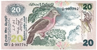 Sri Lanka 1979 20 Rupees Note, Pick #86a, UNC