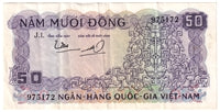South Viet Nam 1966 50 Dong Note, Pick #17a, VF-EF