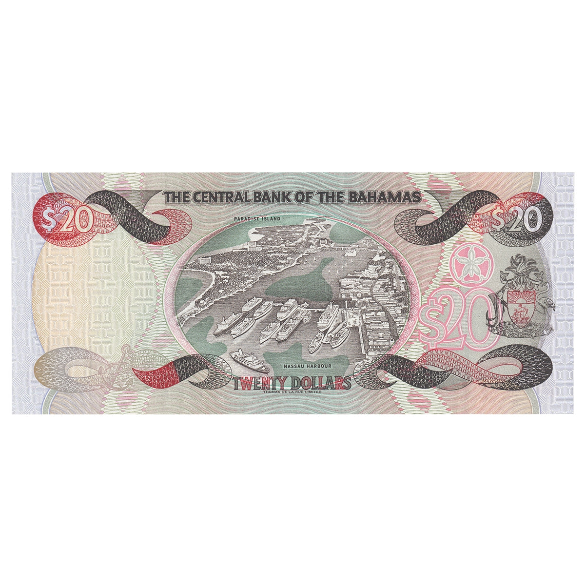 Bahamas 1997 20 Dollar Note, Pick #65a, UNC