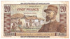 St. Pierre & Miquelon 1950-60 20 Francs Note, Pick #24, AU