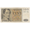 Belgium 1952 100 Franc Note, Pick #129a, VF