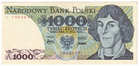 Poland 1975 1,000 Zlotych Note, Pick #146a, EF-AU