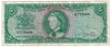 Trinidad and Tobago 1964 5 Dollar Note, Pick #27b, VF (writing)