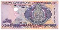 Vanuatu 1995 200 Vatu Note, Pick #8a, UNC