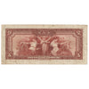 Brazil 1942 5 Cruzeiros on 5 Mil. Reis, Pick #125, VF